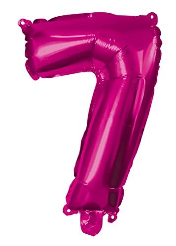 Procos 92493 - Folienballon Zahl, Pink, Größe 95 cm, Helium, Zahlenballon, Geburtstag, Dekoration, Jubiläum, Party von Procos
