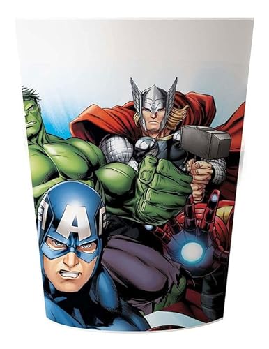 Procos 92847 - Mehrwegbecher Avengers, 2 Stück, Fassungsvermögen 230 ml, wiederverwendbar, Partygeschirr, Bunt Procos 92847 - Mehrwegbecher Avengers, 2 Stück, Fassungsvermögen 230 ml, wiederverwendbar, Partygeschirr, Bunt von Procos