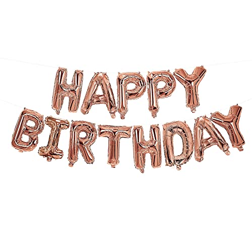 Procos 93792 - Supersized Folienballon Happy Birthday, Rosegold, Luftballon für Heliumfüllung, Geschenk, Dekoration Procos 93792 - Supersized Folienballon Happy Birthday, Rosegold, Luftballon für Heliumfüllung, Geschenk, Dekoration von Procos