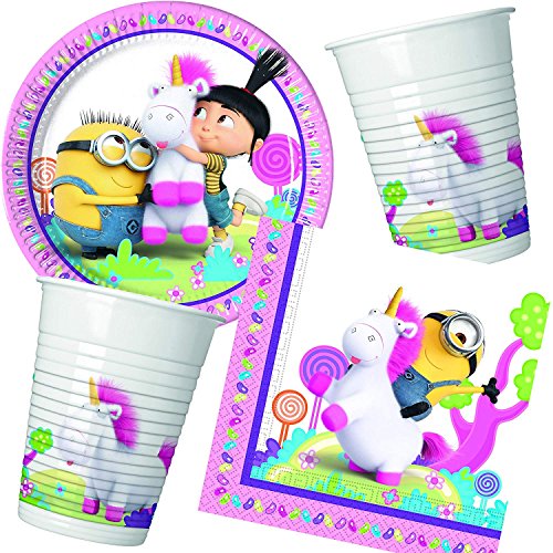 Procos Fluffy Minions Party Set 52-teilig Kinder Geburtstag von Procos