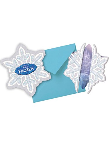 Procos Generique – 6 Einladungskarten + Umschläge Die Eiskönigin von Procos