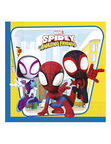 Spidey & seine Super Freunde 20 Servietten | Spiderman von Procos
