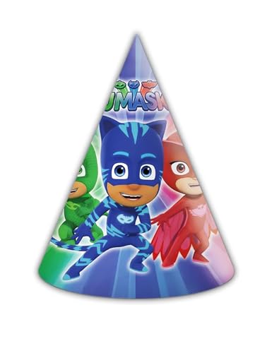 6 Stück PJ Masks Partyhüte von Procos