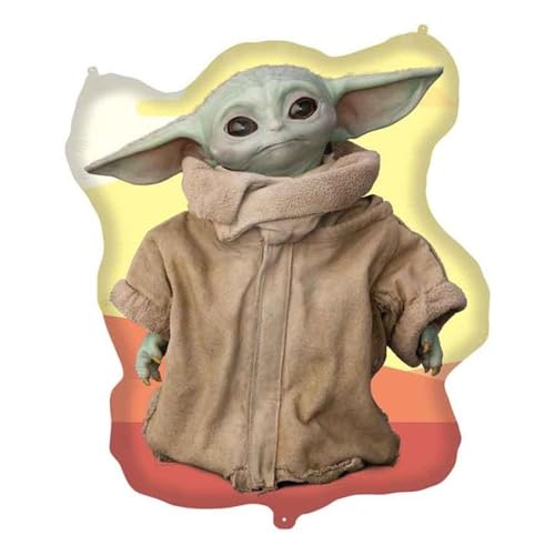 Procos - Supergroßer Folienballon Baby Yoda Grogu Star Wars, Ballon für Luft oder Helium Füllung, Geschenk, Dekoration von Procos