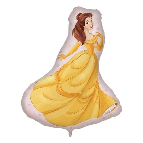 Procos - Supergroßer Folienballon Belle Disney Prinzessin Die Schöne und das Biest, Ballon zum Befüllen mit Luft oder Helium, Geschenk, Dekoration von Procos