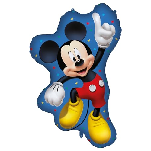 Procos - Supergroßer Folienballon Mickey Mouse Disney, Ballon für Luft oder Helium Füllung, Geschenk, Dekoration von Procos