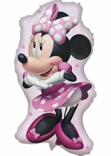 Procos - Supergroßer Folienballon Minnie Mouse Disney, Ballon zum Befüllen mit Luft oder Helium, Geschenk, Dekoration von Procos
