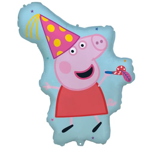 Procos - Supergroßer Folienballon Peppa Wutz, Ballon für Luft oder Helium Füllung, Geschenk, Dekoration von Procos