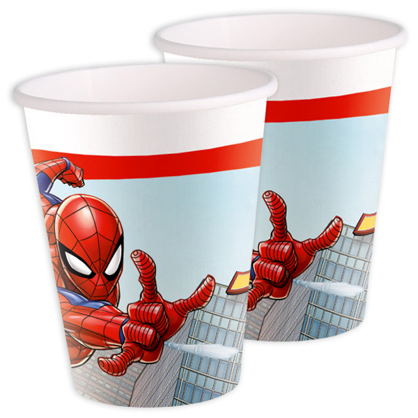 Spiderman Crime Fighter Becher, 200ml, 8 Stück