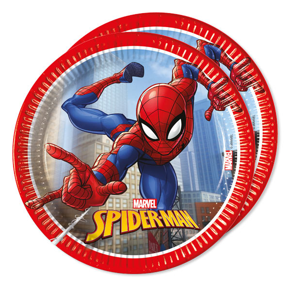 Spiderman Crime Fighters Kuchenteller, 19,5cm, 8er Pack, Tischdeko Spiderman Crime Fighters Kuchenteller, 19,5cm, 8er Pack, Tischdeko von Procos