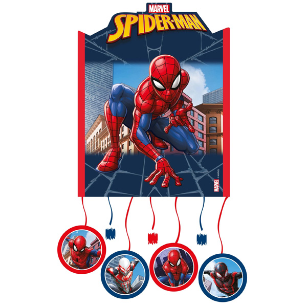 Spiderman Crime Fighters Zugpinata aus Pappe, 21cm x 26,5cm von Procos