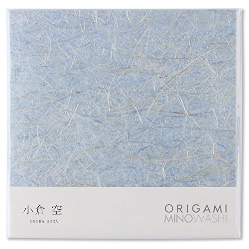 Japanisches Traditionelles Mino Washi Origami Papier 15.5 cm, 20 Blatt - Hochwertiges Washi Papier, Natürliche Hanffaser Textur (Sora Hellblau) Japanisches Traditionelles Mino Washi Origami Papier 15.5 cm, 20 Blatt - Hochwertiges Washi Papier, Natürliche Hanffaser Textur (Sora Hellblau) von Product of Gifu Japan