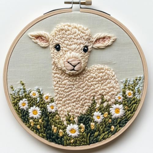 Stanznadel-Set für Anfänger, Nadelstanzer-Starter-Kits mit Schaf-Muster, Stanzstich-Set für Kinder und Erwachsene, DIY-Nadelstanzer-Sets für Kunsthandwerk, perfekt für Festival-Dekorationen und Stanznadel-Set für Anfänger, Nadelstanzer-Starter-Kits mit Schaf-Muster, Stanzstich-Set für Kinder und Erwachsene, DIY-Nadelstanzer-Sets für Kunsthandwerk, perfekt für Festival-Dekorationen und von Productcaff