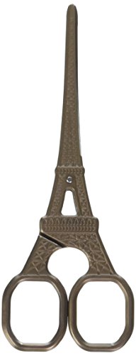 Produkte aus dem Ausland Designer Stickerei Schere 14 cm, Eiffelturm, Kupfer von Products From Abroad