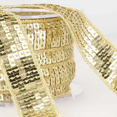 STEPHANOISE Paillettenband, Ecru, Größe 22 mm x 14,5 m von Products From Abroad