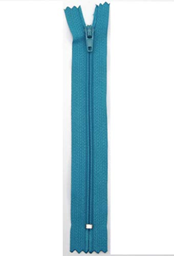 Stephanoise Reißverschluß, Kunststoff, Karibik-türkis, Kleider, Zipper, nähen, Spiral, 1 Stück (12cm) von Products From Abroad