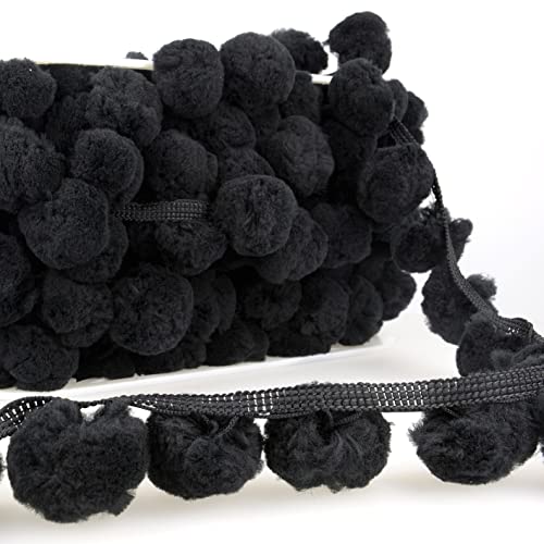 Stephanoise & Mediac Jumbo Pompom Fringe 2"X11yd-Black -S4982P0-14 von Products From Abroad