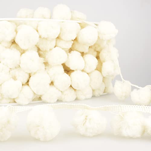 Stephanoise & Mediac Jumbo Pompom Fringe 2"X11yd-Ivory -S4982P0-51 Stephanoise & Mediac Jumbo Pompom Fringe 2"X11yd-Ivory -S4982P0-51 von Products From Abroad