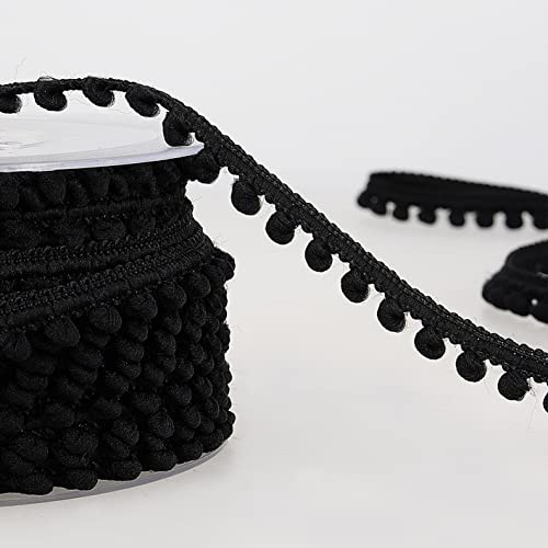 Stephanoise & Mediac Mini Pompom Trim 6mmX27.5yd-Black -S4959B0-14 von Products From Abroad