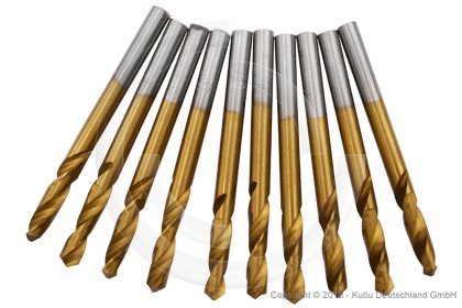 10x kurze HSS-TIN Anbohrer Metallbohrer Blechbohrer DIN1897 Ø 6mm 10x kurze HSS-TIN Anbohrer Metallbohrer Blechbohrer DIN1897 Ø 6mm von Profibohrer