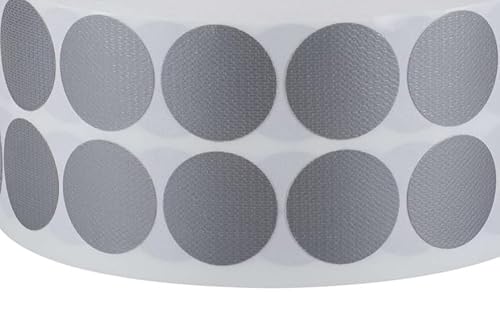 Gewebeklebepunkte Premium 1000 Etiketten rund Ø 30mm extra dick schwarz weiß rot blau neon grün gelb pink orange Markierungspunkte ablösbar (silber) von Profiklebeband