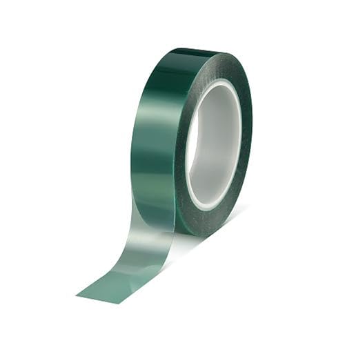 Tesa 50600 Klebeband Grünes PET Silikon-Abdeckband für Pulverbeschichtung 66m (12mm) von Profiklebeband