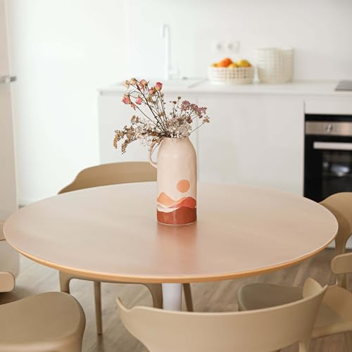 Profolio Tischfolie Rund & Leicht Transparent mit abgeschrägter V-Kante - Feinmattierte Tischdecke als Schutz ohne Luftblasen - Matte 2mm Folie für Ihren Tisch - 110cm Durchmesser - Größe Wählbar Profolio Tischfolie Rund & Leicht Transparent mit abgeschrägter V-Kante - Feinmattierte Tischdecke als Schutz ohne Luftblasen - Matte 2mm Folie für Ihren Tisch - 110cm Durchmesser - Größe Wählbar von Profolio