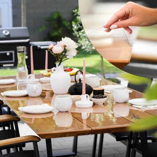 PROFOLIO Outdoor Tischfolie Transparent & Wetterfest - UV-beständige Tischschutzfolie mit 1mm Stärke - Für Garten, Balkon & Terrasse - Rechteckig 50 x 50cm - Tischfolie nach Maß PROFOLIO Outdoor Tischfolie Transparent & Wetterfest - UV-beständige Tischschutzfolie mit 1mm Stärke - Für Garten, Balkon & Terrasse - Rechteckig 50 x 50cm - Tischfolie nach Maß von Profolio