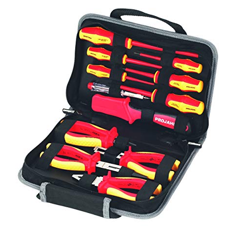 Projahn 8687 Werkzeugmappe PROFICRAFT VDE 1/4"; Hochwertige Stofftragetasche inkl. VDE Werkzeug; Ergonomisches Design, Geprüfte Elektrowerkzeuge im Set; für den professionellen Einsatz; 12-tlg. Projahn 8687 Werkzeugmappe PROFICRAFT VDE 1/4"; Hochwertige Stofftragetasche inkl. VDE Werkzeug; Ergonomisches Design, Geprüfte Elektrowerkzeuge im Set; für den professionellen Einsatz; 12-tlg. von Projahn