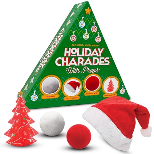 Project Genius: Holiday Charades – Spiel mit Requisiten, enthält 60 Weihnachtskarten, Familien-Weihnachtsfeierspiel, Erwachsene Kinder ab 6 Jahren, 2+ Spieler Project Genius: Holiday Charades – Spiel mit Requisiten, enthält 60 Weihnachtskarten, Familien-Weihnachtsfeierspiel, Erwachsene Kinder ab 6 Jahren, 2+ Spieler von Project Genius