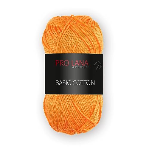 Pro Lana Basic Cotton 50g - Farbwahl (28 - hellorange) von PRO LANA
