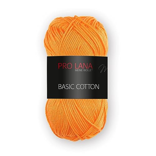 Basic Cotton - 50g - Farbe: 28, orange (33 Farben erhältlich) von Prolana