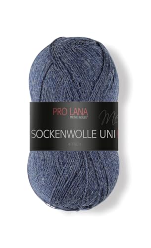 PRO LANA Sockenwolle Uni 4-Fach 408 - Mittelblau PRO LANA Sockenwolle Uni 4-Fach 408 - Mittelblau von PRO LANA