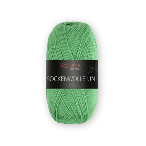 PRO LANA Sockenwolle Uni 4-Fach 427 - grün von PRO LANA