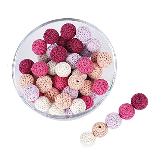 Promise Babe Erwachsene 16mm 40 PC Bunt Runde Gehäkelt Holzperlen mit Loch zum Auffädeln, Handgefertigt Natur Holzkugeln DIY Schmuck Halskette Armband Selber Machen Basteln Crocheted Wooden Beads Promise Babe Erwachsene 16mm 40 PC Bunt Runde Gehäkelt Holzperlen mit Loch zum Auffädeln, Handgefertigt Natur Holzkugeln DIY Schmuck Halskette Armband Selber Machen Basteln Crocheted Wooden Beads von Promise Babe