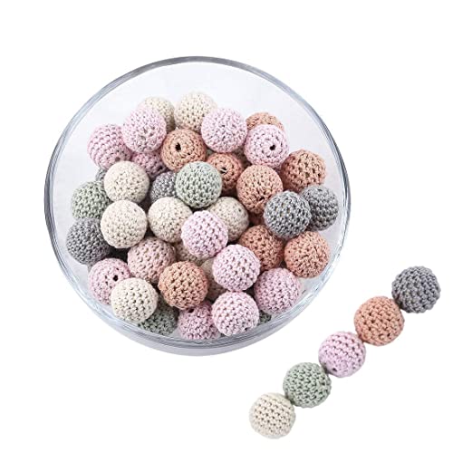 Promise Babe Erwachsene Bunt 16mm 40 PC Rosa Runde Gehäkelt Holzperlen mit Loch zum Auffädeln, Handgefertigt Natur Holzkugeln DIY Schmuck Halskette Armband Selber Machen Basteln Crocheted Wooden Beads Promise Babe Erwachsene Bunt 16mm 40 PC Rosa Runde Gehäkelt Holzperlen mit Loch zum Auffädeln, Handgefertigt Natur Holzkugeln DIY Schmuck Halskette Armband Selber Machen Basteln Crocheted Wooden Beads von Promise Babe