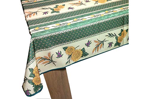 Promo Linge Tischdecke, fleckenabweisend, rechteckig, bügelfrei und 100 % Polyester, 300 x 150 cm, 8/10 Bestecke, Sonnenblume, Biene, Grün, Gelb Promo Linge Tischdecke, fleckenabweisend, rechteckig, bügelfrei und 100 % Polyester, 300 x 150 cm, 8/10 Bestecke, Sonnenblume, Biene, Grün, Gelb von Promo Linge
