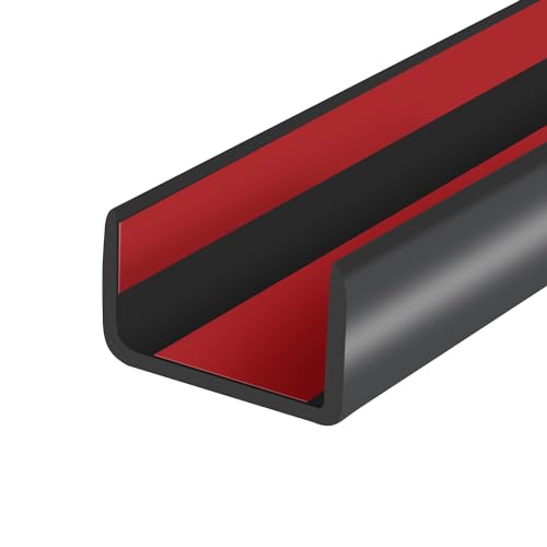 Gummikantenleiste, Selbstklebende U-förmige Kantenleiste für Schranktürkanten, Schubladenoberseiten, Schreibtische, Flexibler Möbelkantenschutz, Größe 25 mm, passend für 24–26 mm, Länge 6 m Gummikantenleiste, Selbstklebende U-förmige Kantenleiste für Schranktürkanten, Schubladenoberseiten, Schreibtische, Flexibler Möbelkantenschutz, Größe 25 mm, passend für 24–26 mm, Länge 6 m von Protalwell