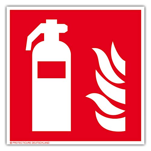 Hochwertiges Feuerlöscher Schild - 15x15 cm langnachleuchtend + selbstklebend - Original Protecticure Fluchtwegschild PVC -Rettungszeichen/Rettungsschild/nachleuchtend Hochwertiges Feuerlöscher Schild - 15x15 cm langnachleuchtend + selbstklebend - Original Protecticure Fluchtwegschild PVC -Rettungszeichen/Rettungsschild/nachleuchtend von Protecticure