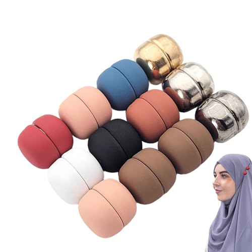 Protoence Steckmagnete | 12 Stück Starke Magnetschließen Für Hijab - Starker Hijab Magnetverschluss Als Kopftuchclip Und Schleierhalter Für Kleidungsstücke Protoence Steckmagnete | 12 Stück Starke Magnetschließen Für Hijab - Starker Hijab Magnetverschluss Als Kopftuchclip Und Schleierhalter Für Kleidungsstücke von Protoence
