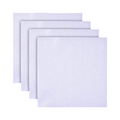 Proumhang 4 Stück 11ct Klassischer Kreuzstich Baumwollstoff Aida Stoff Standard Aida Weiß 50cm x 50cm Proumhang 4 Stück 11ct Klassischer Kreuzstich Baumwollstoff Aida Stoff Standard Aida Weiß 50cm x 50cm von Proumhang