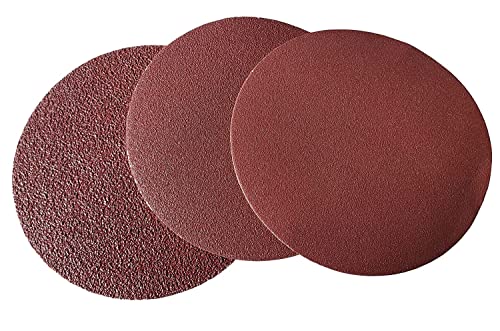 25-200 Stück Schleifscheibe Klett Schleifpapier rund Durchmesser 150mm P100 Körnung (50) von Provance