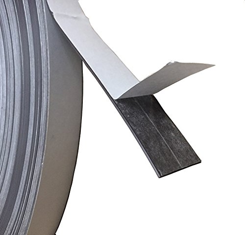 Provance Magnetband selbstklebend Abmessungen wählbar Magnetisches Klebeband flexibel, schneidbar, bruchfest einseitig magnetisiert (1 Meter 12,7x1,5mm) von Provance