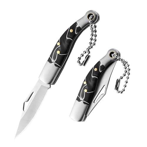 Proxiceen Mini Taschenmesser, EDC Klappmesser Klein, Schlüsselanhänger Messer, Edelstahl Outdoor Messer, Zweihand Klappmesser,für Camping, Angeln,Jagd Proxiceen Mini Taschenmesser, EDC Klappmesser Klein, Schlüsselanhänger Messer, Edelstahl Outdoor Messer, Zweihand Klappmesser,für Camping, Angeln,Jagd von Proxiceen