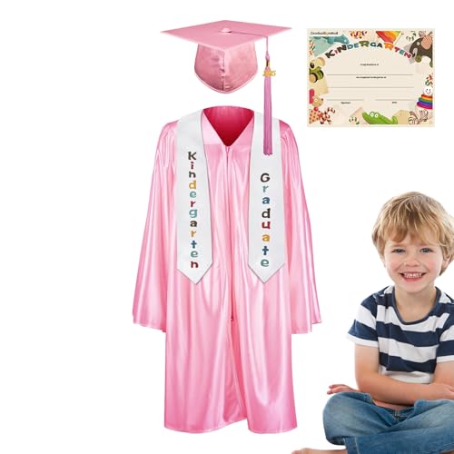 Proypiax Abschlusshut Und -robe Für Kinder,Kinder Abschlussfeier Fotoanzug | Jahrgang 2025 Zubehör Für Abschlussfeiern Und Verkleidungsspiele Für Mädchen Und Von 5 Bis 13 Jahren von Proypiax