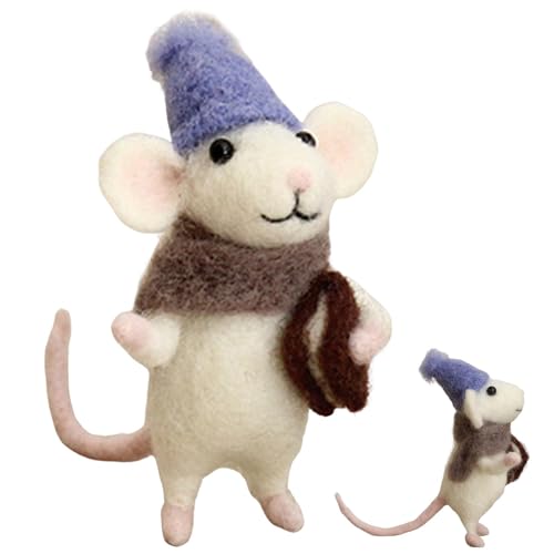 Proypiax Filzen Starterset Kinder D-I-Y Wollfilz-Mäuse-Set | Lustige Tierspielzeuge, Dekorative Filzsets Wollfilz-Set Zum Basteln, Nadelfilz-Set Für Anfänger - Nadelfilzset Aus Wolle Mit Tiermotiven Proypiax Filzen Starterset Kinder D-I-Y Wollfilz-Mäuse-Set | Lustige Tierspielzeuge, Dekorative Filzsets Wollfilz-Set Zum Basteln, Nadelfilz-Set Für Anfänger - Nadelfilzset Aus Wolle Mit Tiermotiven von Proypiax