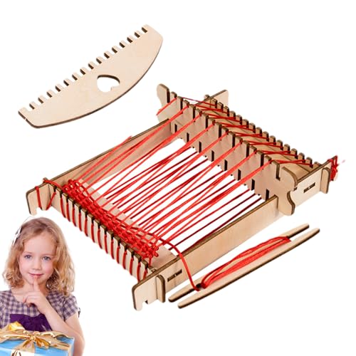 Proypiax Kinder Webmaschine - Langlebiges Garn-Set Mit Webrahmen - Holzspielzeug Lernspielzeug Kreativset Für Häkeln Bastelprojekte Kinder & Erwachsene Handarbeiten Handstricken Proypiax Kinder Webmaschine - Langlebiges Garn-Set Mit Webrahmen - Holzspielzeug Lernspielzeug Kreativset Für Häkeln Bastelprojekte Kinder & Erwachsene Handarbeiten Handstricken von Proypiax