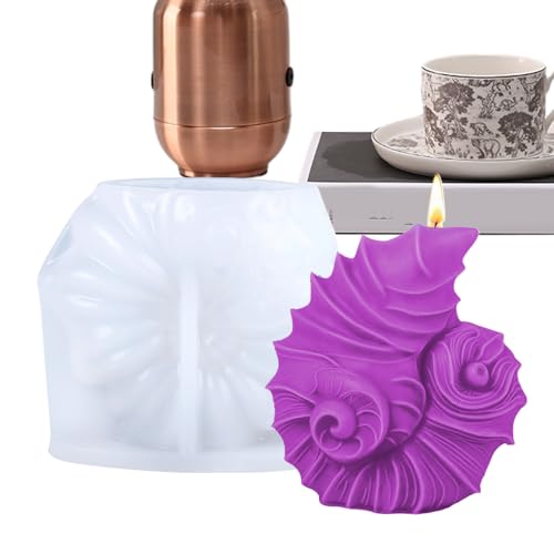 Proypiax Silikon Kerzenformen - Sichere Silikonformen Für Aromatherapie-Kerzen | Halbtransparente Muschelform Gießform Für Harzguss Schokoladenherstellung Mehrmals Verwendbar Proypiax Silikon Kerzenformen - Sichere Silikonformen Für Aromatherapie-Kerzen | Halbtransparente Muschelform Gießform Für Harzguss Schokoladenherstellung Mehrmals Verwendbar von Proypiax