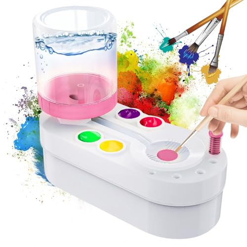 Paint Brush Rinser Pinselreiniger Bürstenspüler Brush Cleaner, Automatische Pinselspüler mit Fließendem Wasserkreislauf für Acryl, Aquarell, Malerei auf Wasserbasis Pinsel RinserArt Tool Paint Brush Rinser Pinselreiniger Bürstenspüler Brush Cleaner, Automatische Pinselspüler mit Fließendem Wasserkreislauf für Acryl, Aquarell, Malerei auf Wasserbasis Pinsel RinserArt Tool von Prtoworior