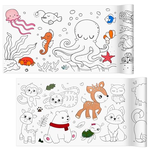 Malpapierrolle für Kinder, 2 Rollen, Zeichenrollenpapier, klebrige Rollen für Kinder, Kunst, Malen, Zeichnen, Malrollen für Kinder, Kleinkinder, junge Künstler, Geschenke, 30 x 299,7 cm Malpapierrolle für Kinder, 2 Rollen, Zeichenrollenpapier, klebrige Rollen für Kinder, Kunst, Malen, Zeichnen, Malrollen für Kinder, Kleinkinder, junge Künstler, Geschenke, 30 x 299,7 cm von Prudiut